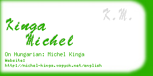 kinga michel business card